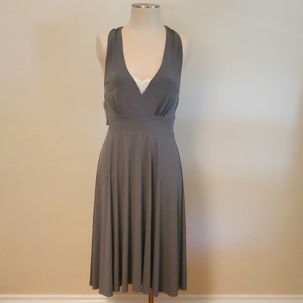 Eva Mendes Bridal Party Collection gray dress